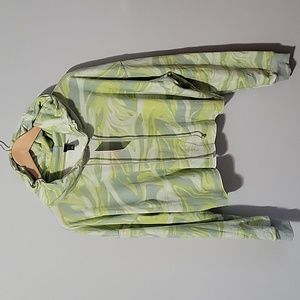 Womens Wild Fable yellow/gray cropped hoodie in size xl